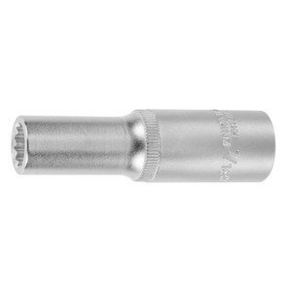 Holex 1/2 inch Drive Socket, 12 pt, Deep, 7/16 inch 642522 7/16